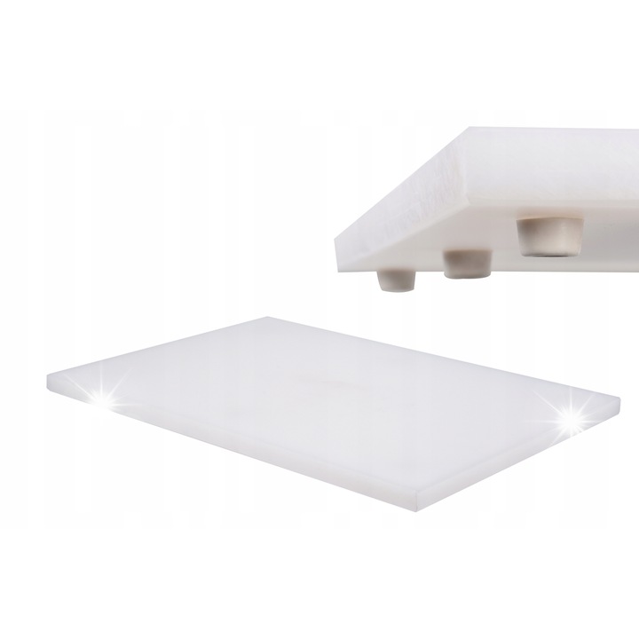 Tocator de bucatarie Yato, 50x34x2cm, alb, 6 picioruse antiderapante