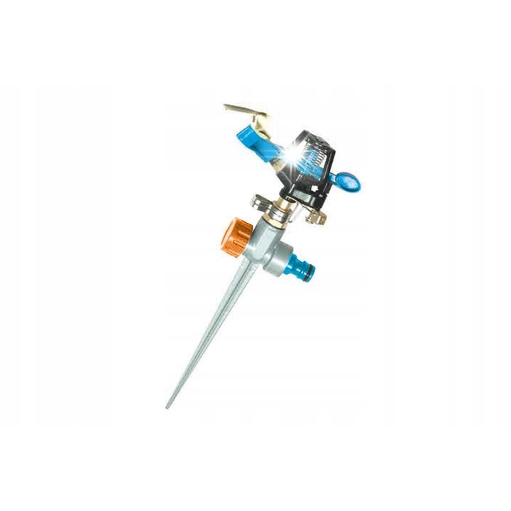 Zraszator metalic impulsiv TEGER, 14m, 16l/min, set