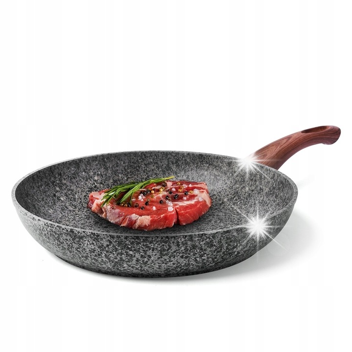 Granit serpenyő 28cm, Konighoffer, 3 rétegű, szürke