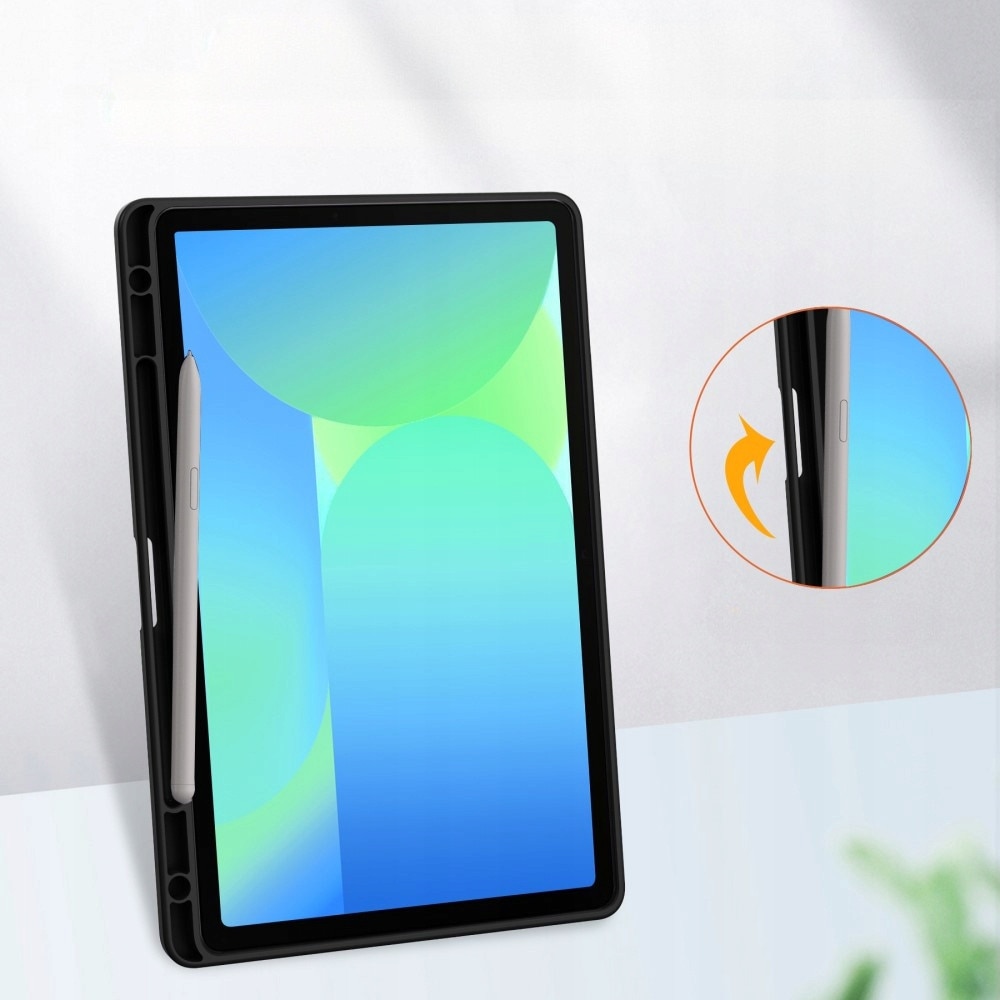 Etui Samsung Galaxy Tab S10 FE+, Smartcase Hybrid, cu suport, negru