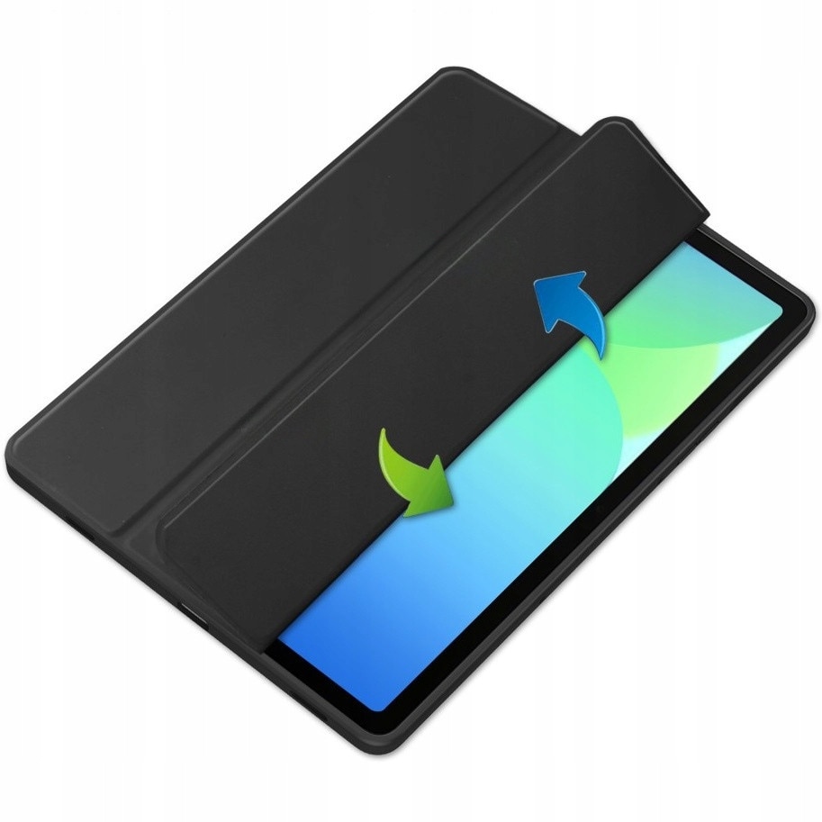 Etui Samsung Galaxy Tab S10 FE+, Smartcase Hybrid, cu suport, negru