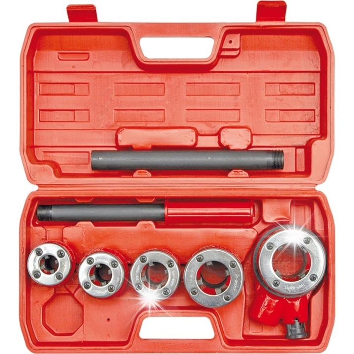 Комплект от 5 метчика Vorel 3/8"-1-1/4", издръжливи, в куфар