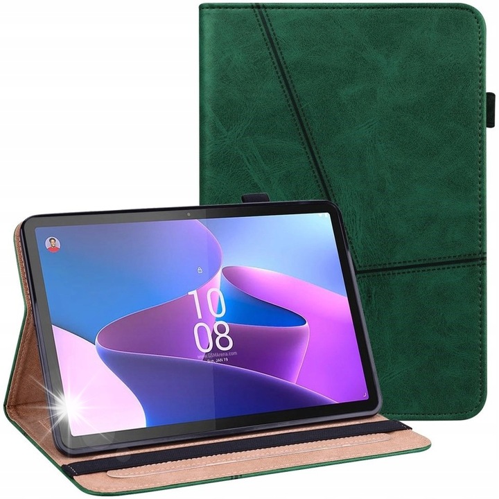 Tok Lenovo Tab P11 Gen 2 tablethez, zöld, 11.5", ceruzatartóval, szett