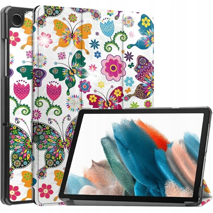 Háromrészes tok Samsung Galaxy Tab A9+-hoz, védelem, egyedi design, többszínű