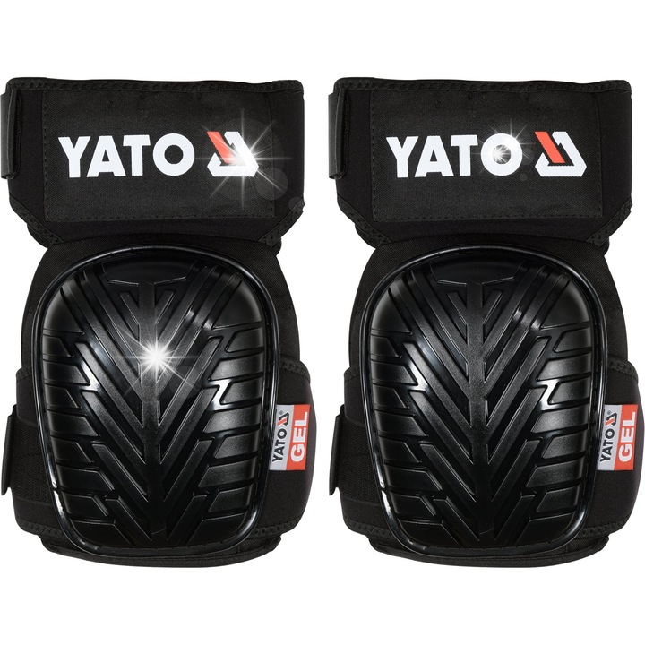 Наколенки Yato YT-74615, с гел пълнеж, устойчиви на влага, 600D, черни