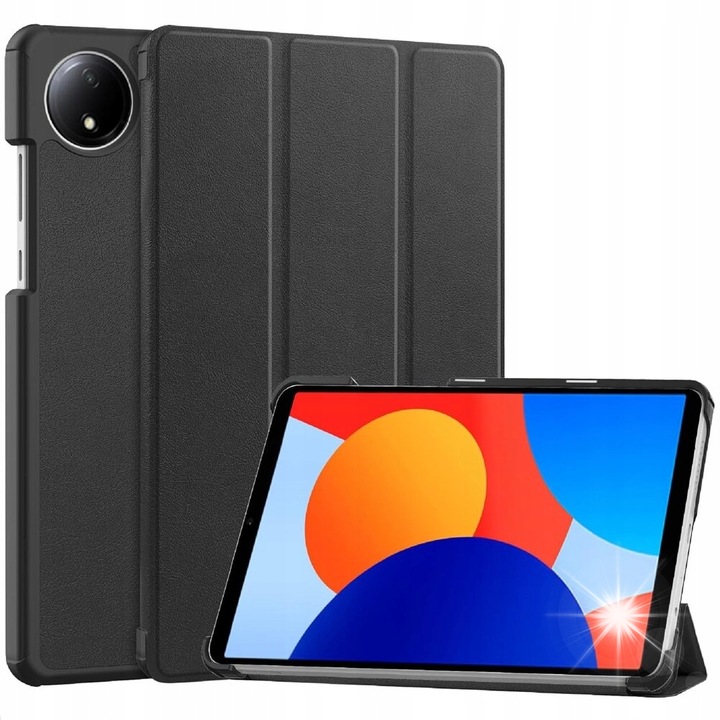 Tok Xiaomi Redmi Pad SE 8.7" tablethez, Smartcase, fekete, 3 darabos