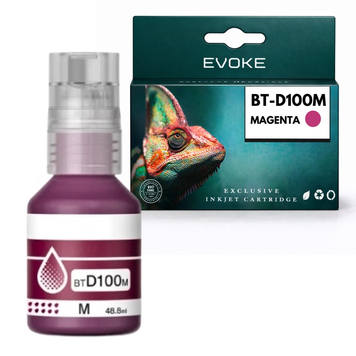 Kompatibilis patron Brother D100 BTD100 magenta 100 ml 5000 oldal, kompatibilis a DCP-T230 T430W T435W T436W T530DW nyomtatókkal