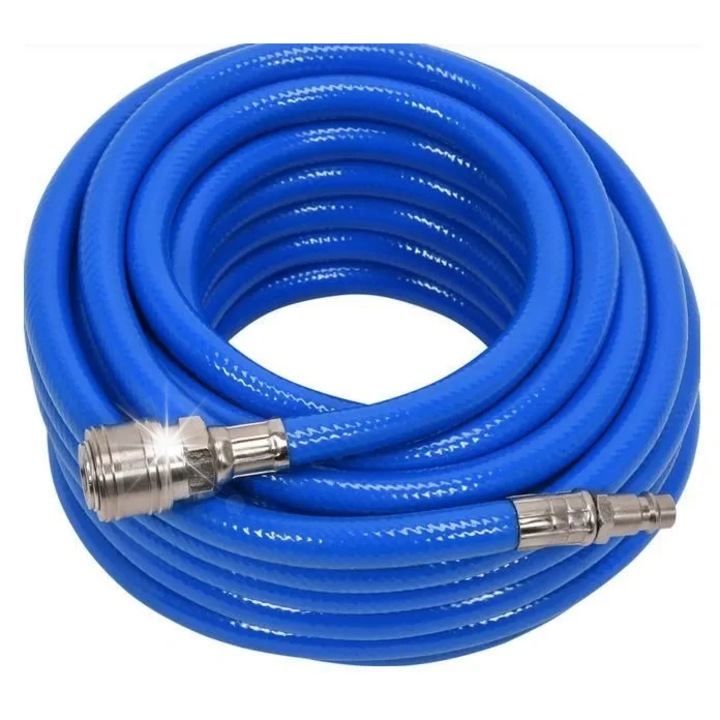 Hose pneumatic 8mm x 20m Yato, PVC, set cu conectori rapide