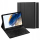 Etui cu tastatura Bluetooth pentru tableta Samsung Galaxy Tab A8 10.5, negru, 2 in 1, cu suport pentru stylus