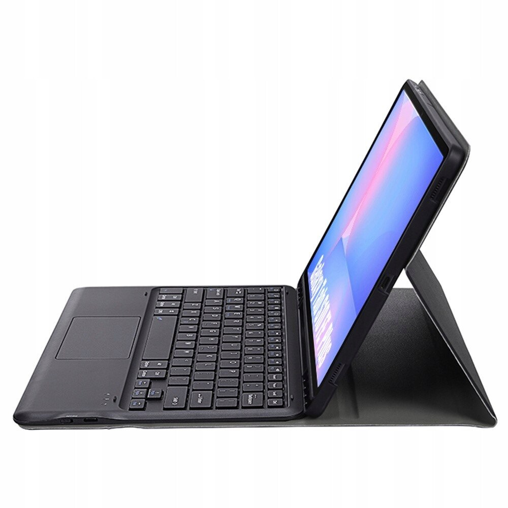Husa cu tastatura Bluetooth si touchpad Erbord pentru Samsung Galaxy Tab S10 FE+, negru