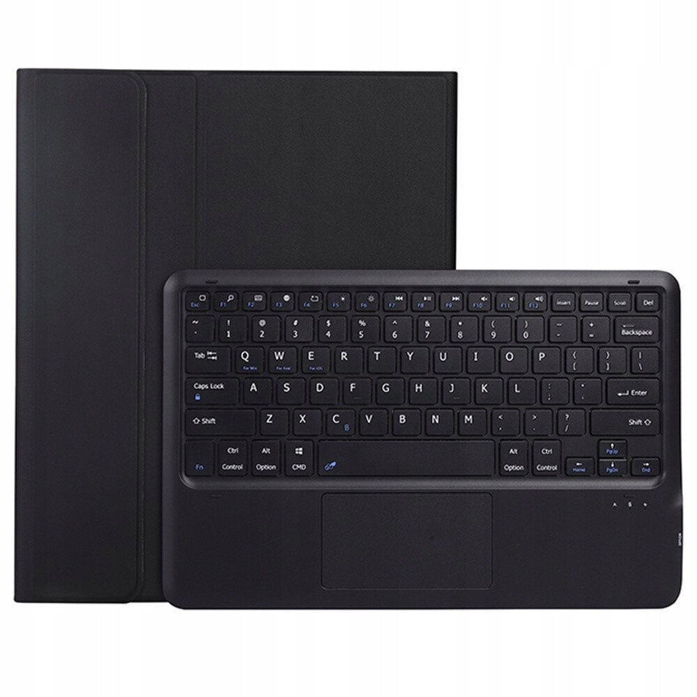 Husa cu tastatura Bluetooth si touchpad Erbord pentru Samsung Galaxy Tab S10 FE+, negru