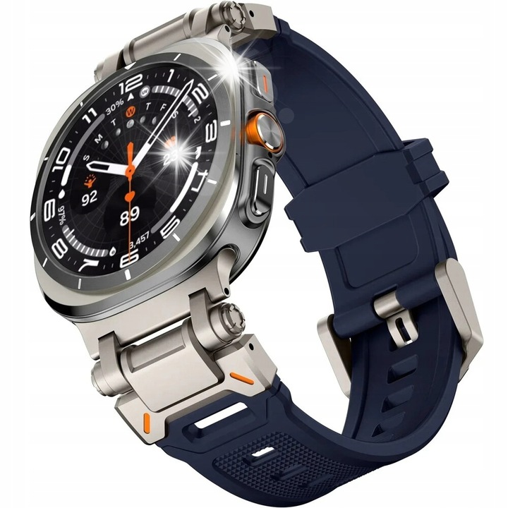 Szíj Samsung Galaxy Watch Ultra 47mm-hez, elegáns design, állítható, többszínű