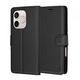 Husa pentru Honor 600 Lite, Techsuit, Leather Folio, Neagra