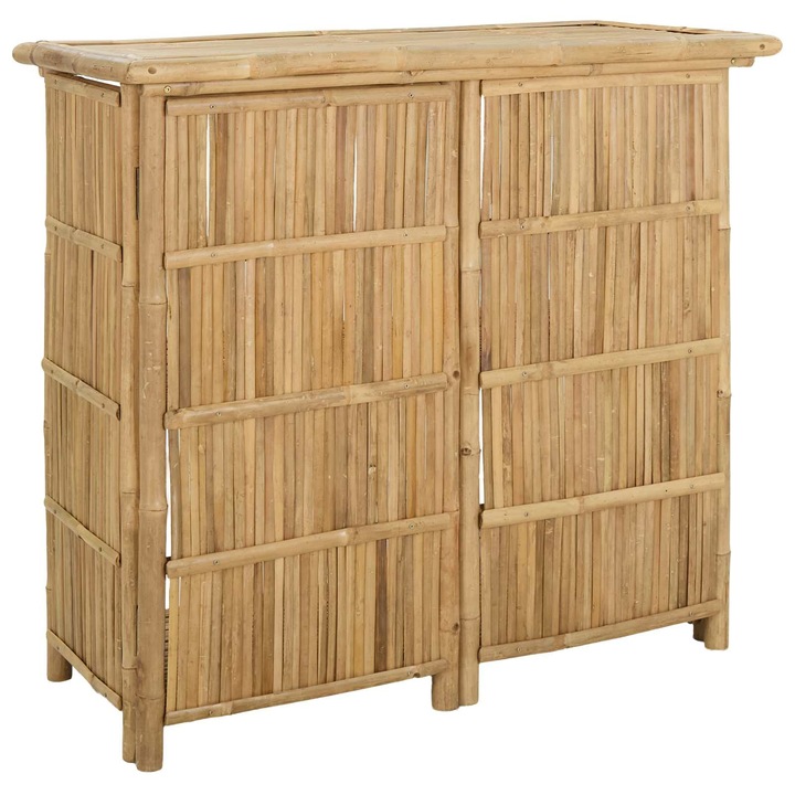VidaXL Külső Bárasztal Természetes 115 x 55 x 105 cm Bambusz 42028066