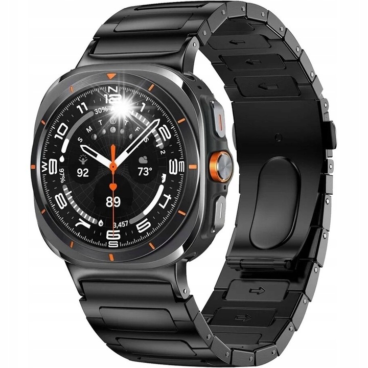 Bransoleta din otel inoxidabil pentru Samsung Galaxy Watch Ultra 47mm, design elegant, reglabil, culoare mata