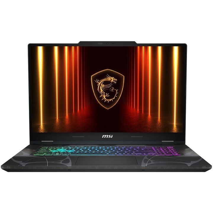 Лаптоп MSI Cyborg 17 B13WEKG с Intel Core i5-13420H (2.1/4.6 GHz, 12M), 16 GB, 512GB M.2 NVMe SSD, NVIDIA RTX 5050 8GB GDDR7 DLSS 4, Free DOS, Черен