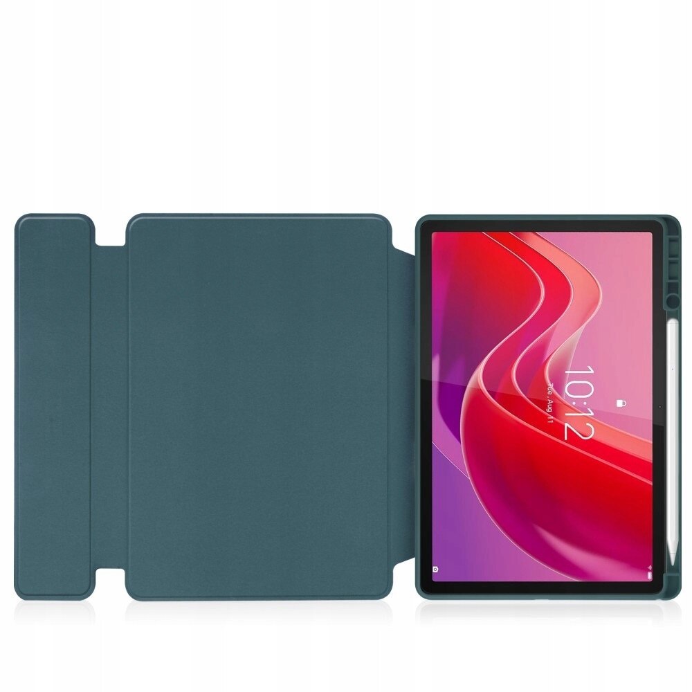 Etui 2 in 1 cu tastatura Bluetooth pentru Lenovo Tab M11, verde inchis, rotativ 360°