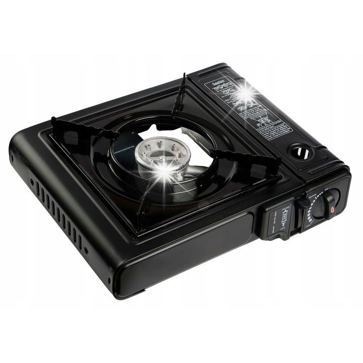 Arzator camping Begris, turistic, 2500W, alimentare cu cartus sau butela, 34,5x28x11cm, greutate 1,5kg