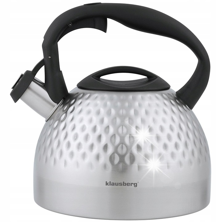 Klausberg Teáskanna síppal, 3,0 L, rozsdamentes acél, elegáns design, indukciós