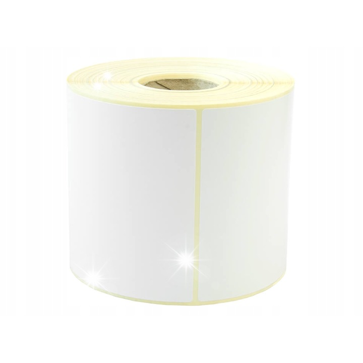 Termikus öntapadó címkék, 100x150mm, 5000 darab, fehér, 10 tekercses szett