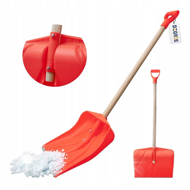 Lopata de zapada Begris, multizonala, 136cm, 46cm, portocalie