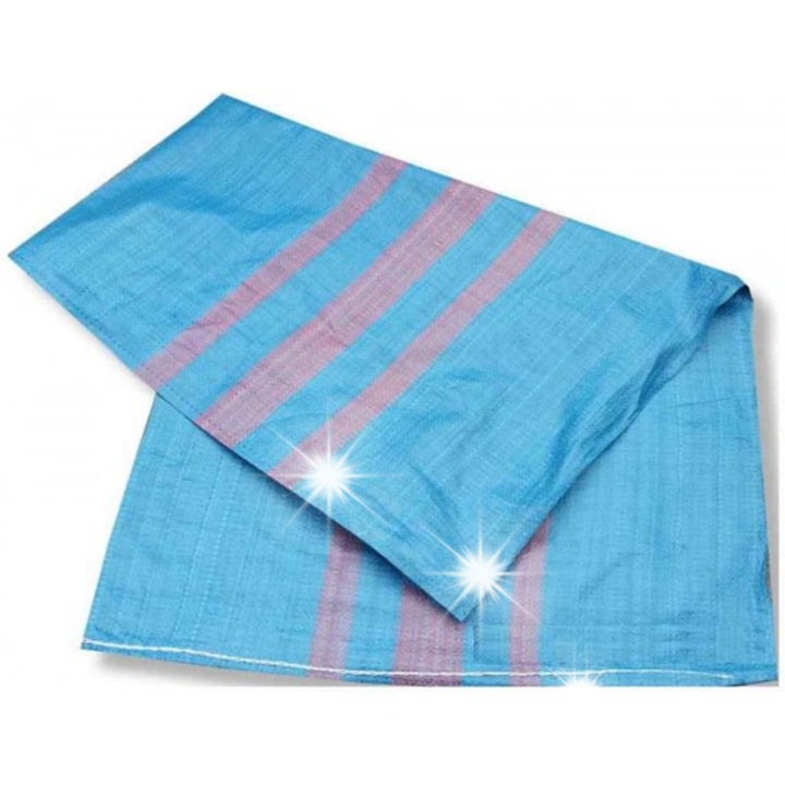 50 db polipropilén zsák készlet, 65x105cm, Begris, kék