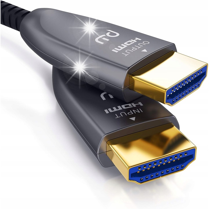 Kopier HDMI 2.0 AOC kábel 4K, 20m, optikai, nagy ellenállású, fém, 60Hz