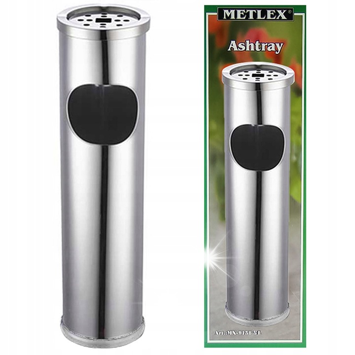 Metlex 2in1 hamutartó, 10L, inox, 56x14.5cm