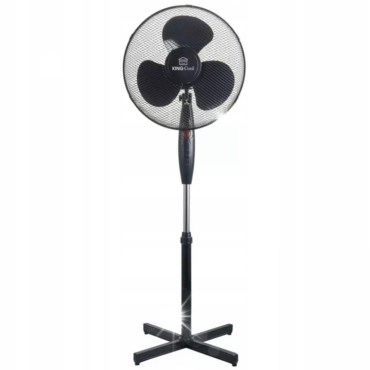 Ventilátor állvány Kingcool KC-2125, 40cm, 40W, 3 sebességfokozat, fekete