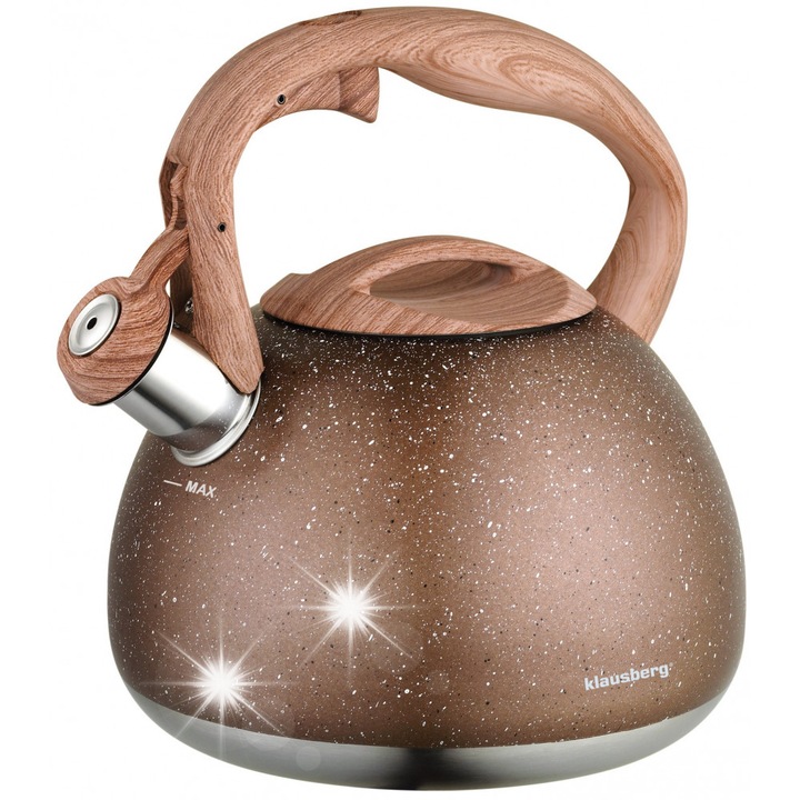 Klausberg teáskanna 2,8L rozsdamentes acél, automata, 22x16cm