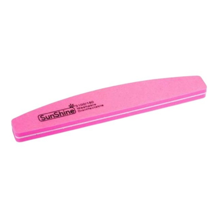 Buffer pentru unghii lavabil si dezinfectabil 100/180 Sunshine