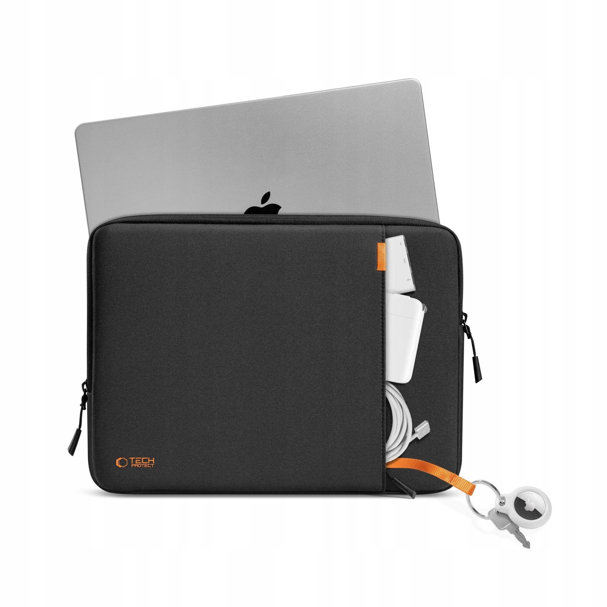 Etui laptop si tableta Tech-Protect Defender 11-13, negru, dimensiuni 325x260x30mm, set complet