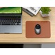 Pad pentru mouse Satechi PX1M72KHFMQ, piele vegana premium cu margini cusute, rezistent la apa, maro, 24.9 x 19.0 cm