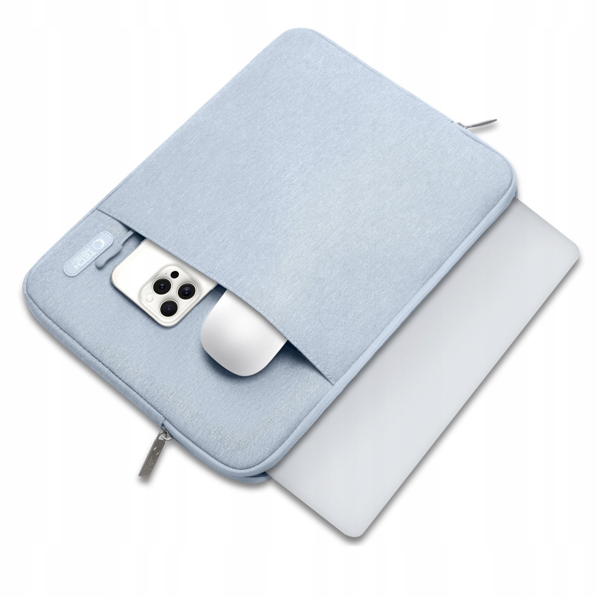 Etui laptop 13-14, Tech-Protect Sleevy, Winter Blue, 36x26,5x2cm, set 1x etui