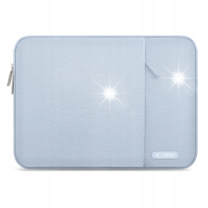 Laptop tok 13-14, Tech-Protect Sleevy, Téli kék, 36x26,5x2cm, 1x tok szett
