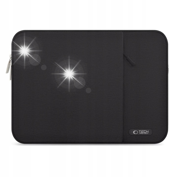 Tech-Protect Sleevy 13-14" laptop tok, fekete, mérete 36x26,5x2cm, zsebbel, 1x tok szett