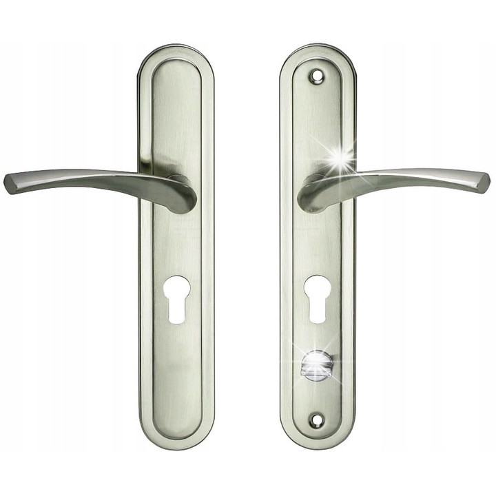 Maner usa Km Express model XLD stanga, 68mm, dimensiuni 278x48mm, pentru usi de pana la 80mm grosime