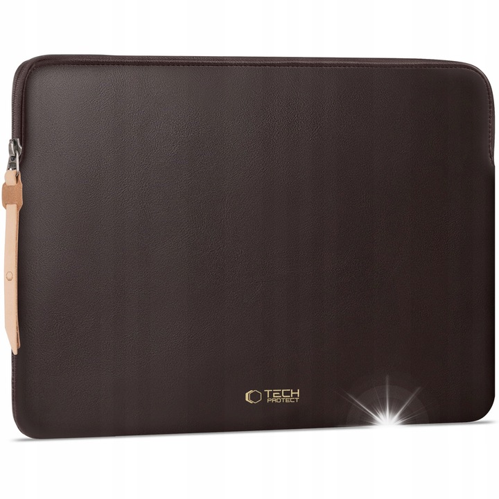 Etui laptop 13-14 inch, Tech-Protect, chocolate, model wsuva, material ecologic, set 1x.
