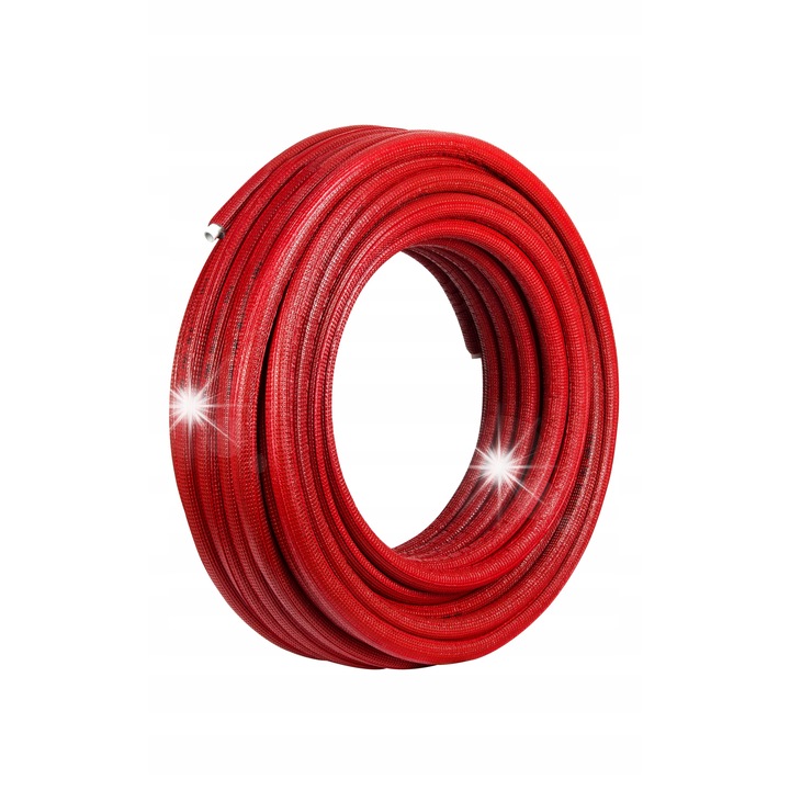 Rura multistratificata Diamond 20mm, lungime 50m, izolatie 6mm, rosie