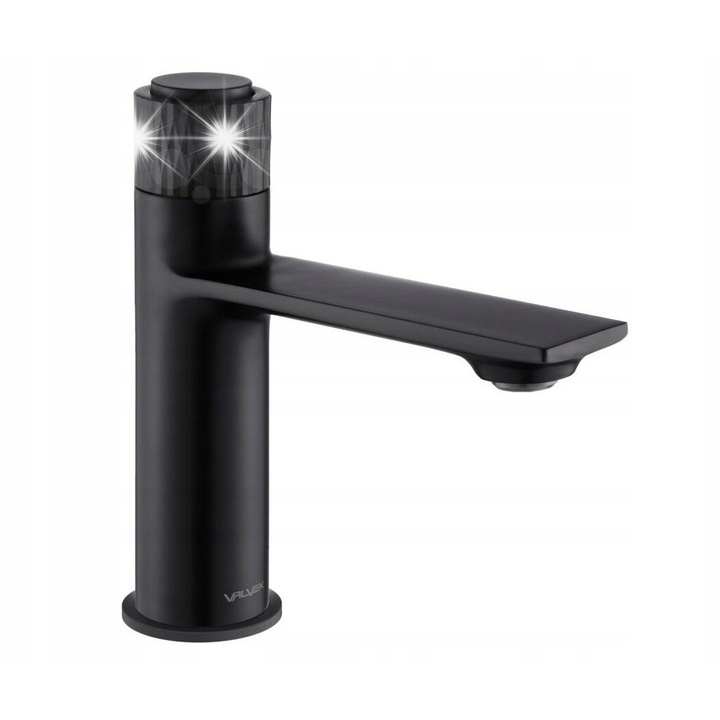 Санитарен смесител Valvex Decor Black, матиран, с функция Click_On, 35 мм, пълен комплект