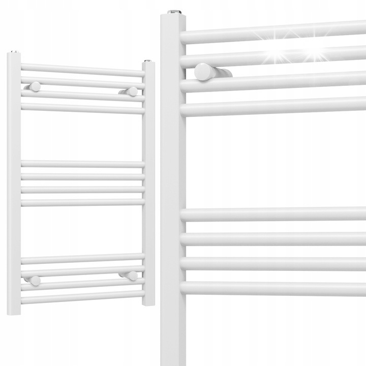 Calorifer baie Basic, 500x800mm, 322W, 12 zebre, alb