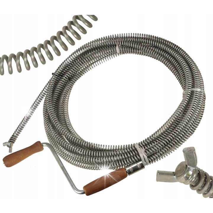 SPIRALA DE CANALIZARE ARC SPIRALA PENTRU TEVI FI18 X 5M ZINCATA