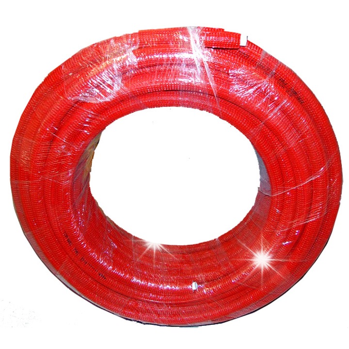 Rura multistratificata PEXb/Al/PEX 16mm, 50m, izolatie 6mm, rosie, Diamond