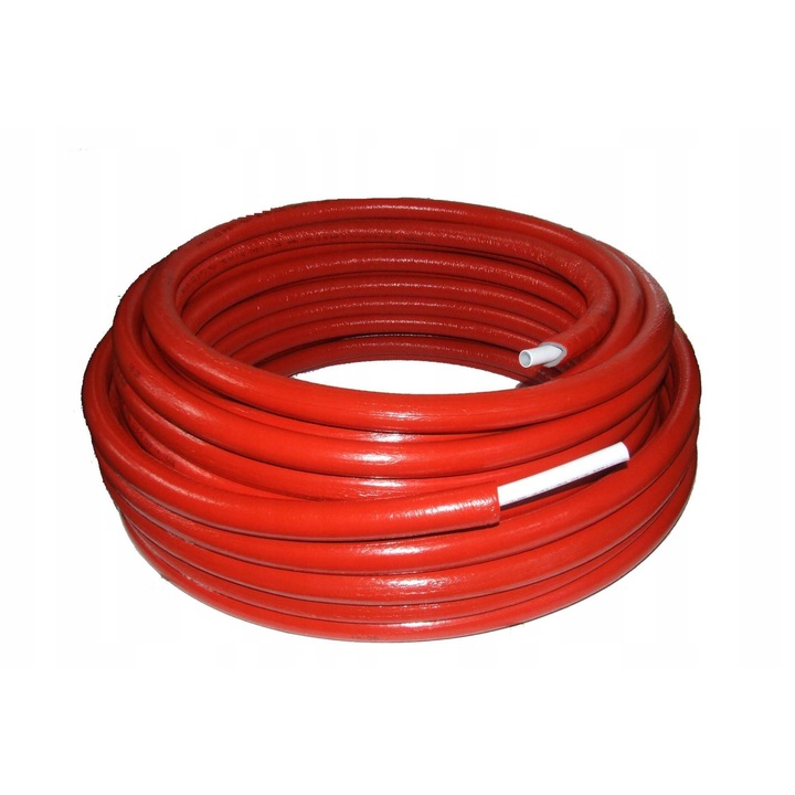 EAVA PEX MULTISTRAT ROSIE ALUPEX 16mm x2,0 RULOU 50m IN IZOLATIE 6mm