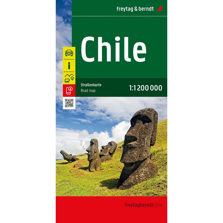 Harta rutiera Chile, Freytag&Berndt, 1:1 200 000, 96x124 cm