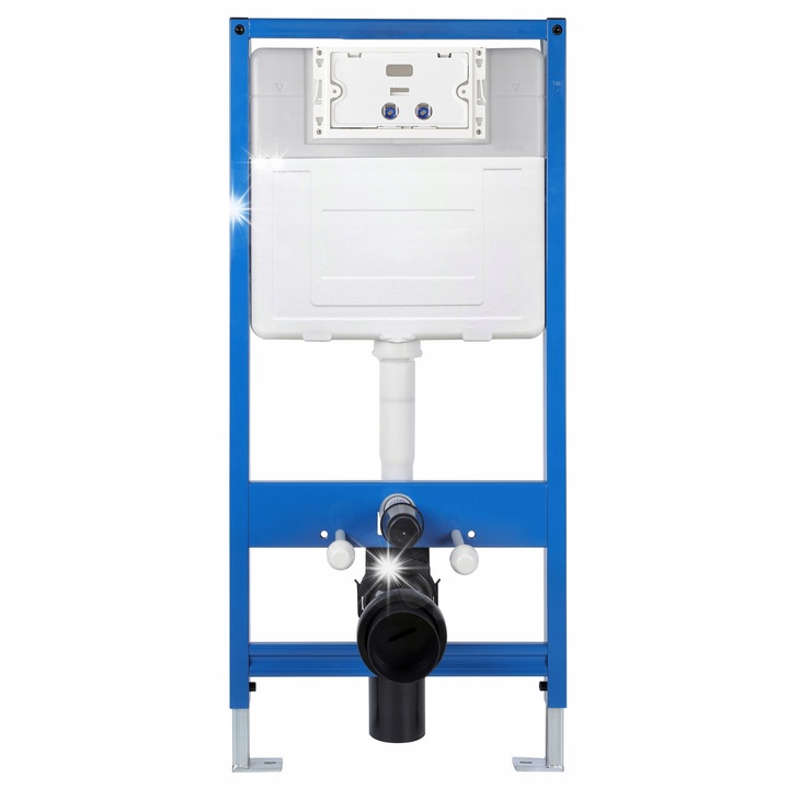 Stelaj podtynkowy SLIM K011D, 6-9 litri, 2,5-3,5 litri, 95mm, pentru WC suspendat