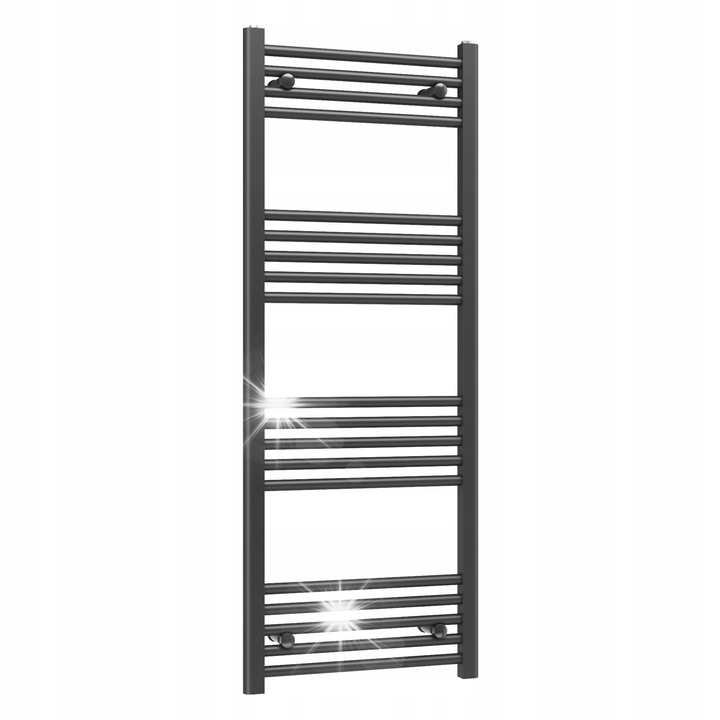 Calorifer baie Gamma Basic 500x1300mm, 514W, 19 zebre, negru mat