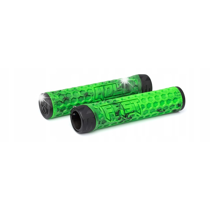 Mansoane biciclete NS Bikes Hold Fast, 148mm, negru-verde, cu barendy integrate