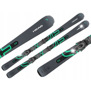 Schiuri Head V-Shape V6 cu legatura PR11 GW 85, 156cm, negru-rosu
