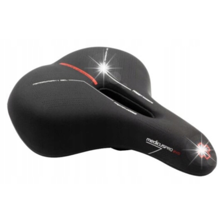 Medicus Pro Evo 3.0 kerékpárnyereg gél, 210x245mm, szellőzőrendszerrel és memóriahabbal
